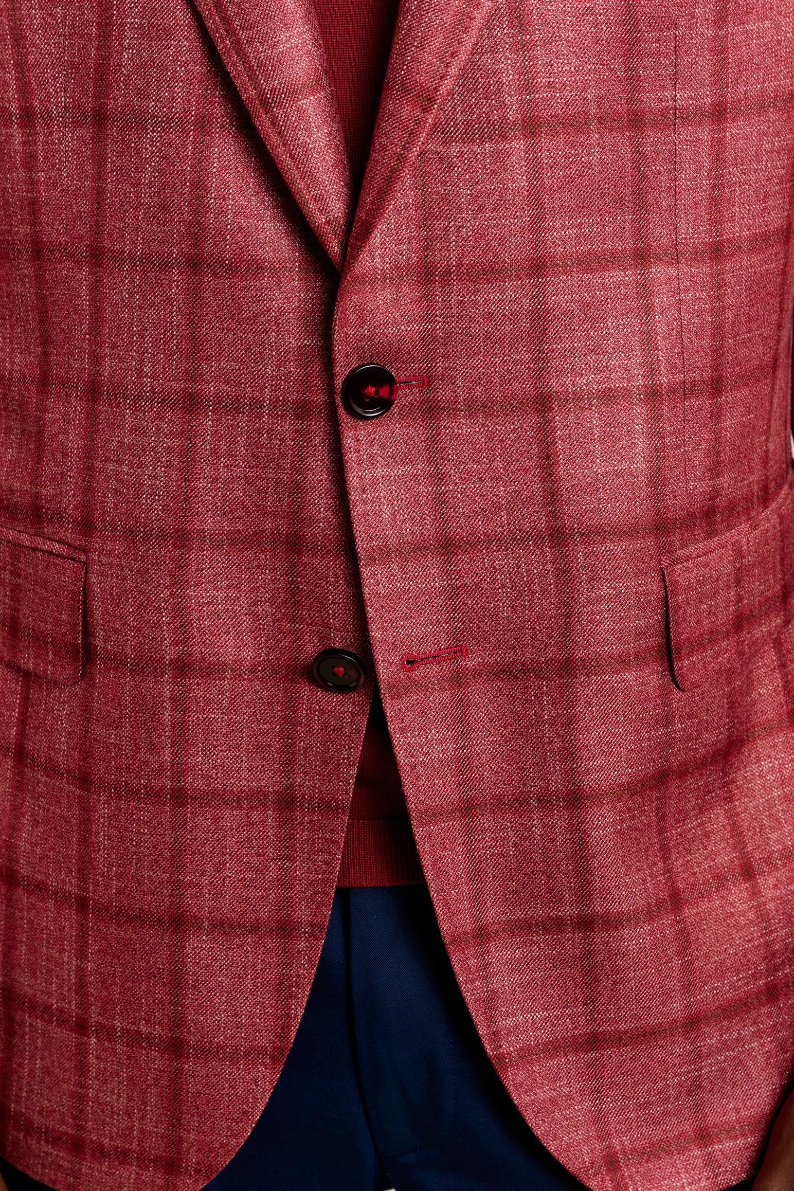 Red Check Soho Jacket Taormina — detail 2