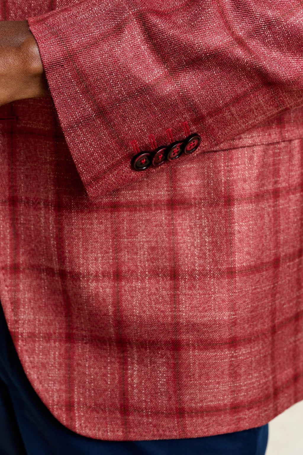 Red Check Soho Jacket Taormina — detail 1
