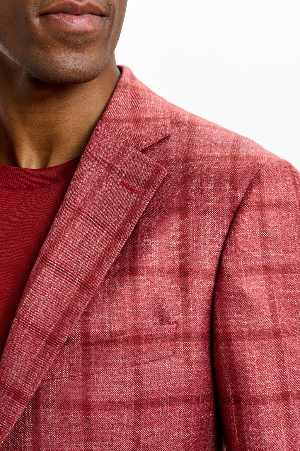 Red Check Soho Jacket Taormina — detail 5