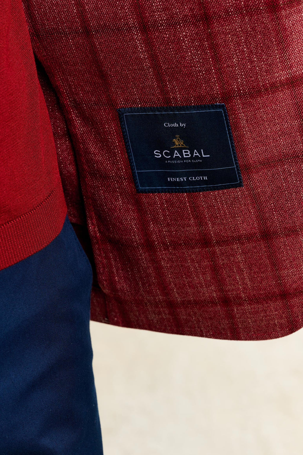 Red Check Soho Jacket Taormina — detail 3