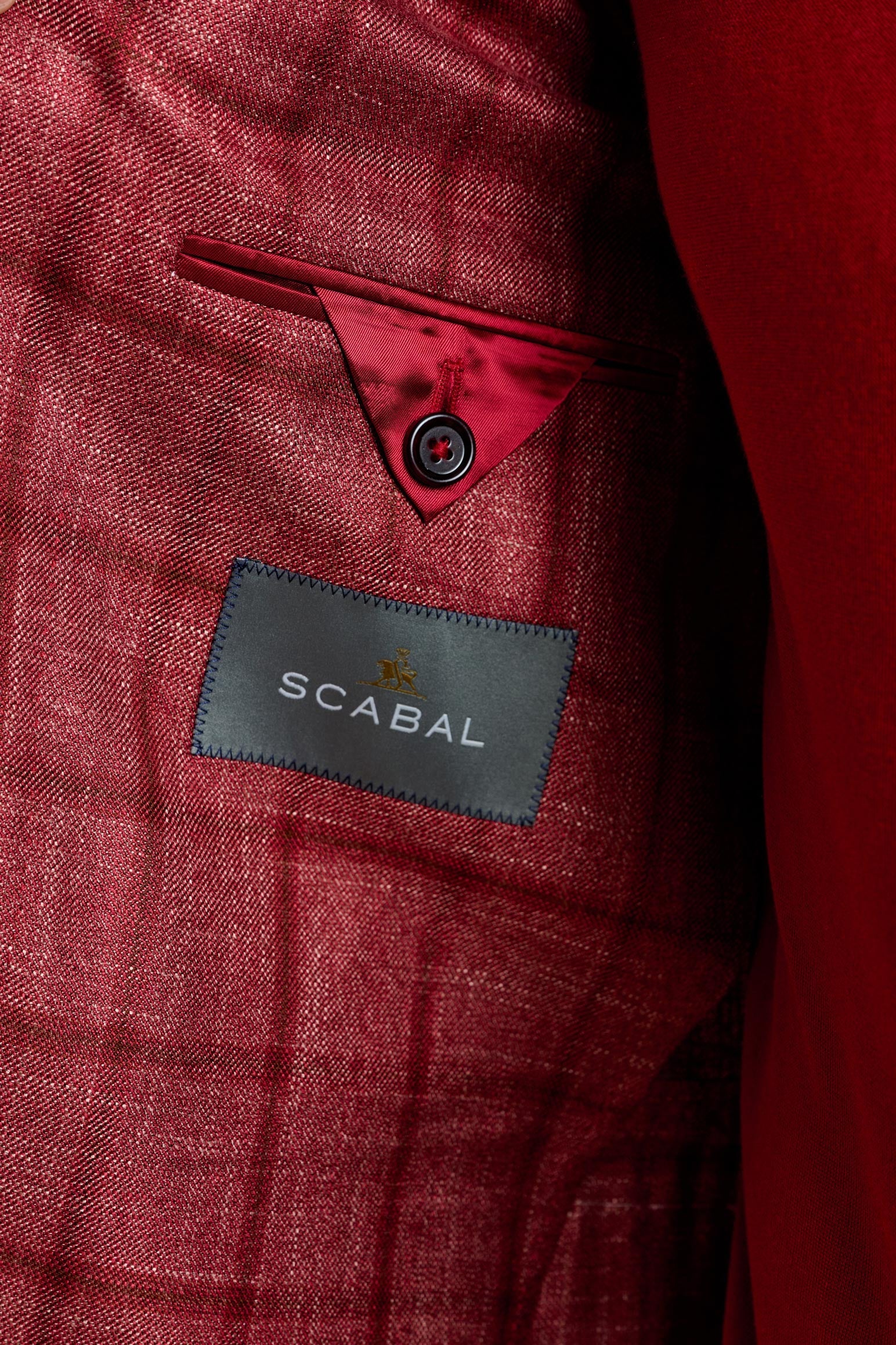 Red Check Soho Jacket Taormina — detail 4