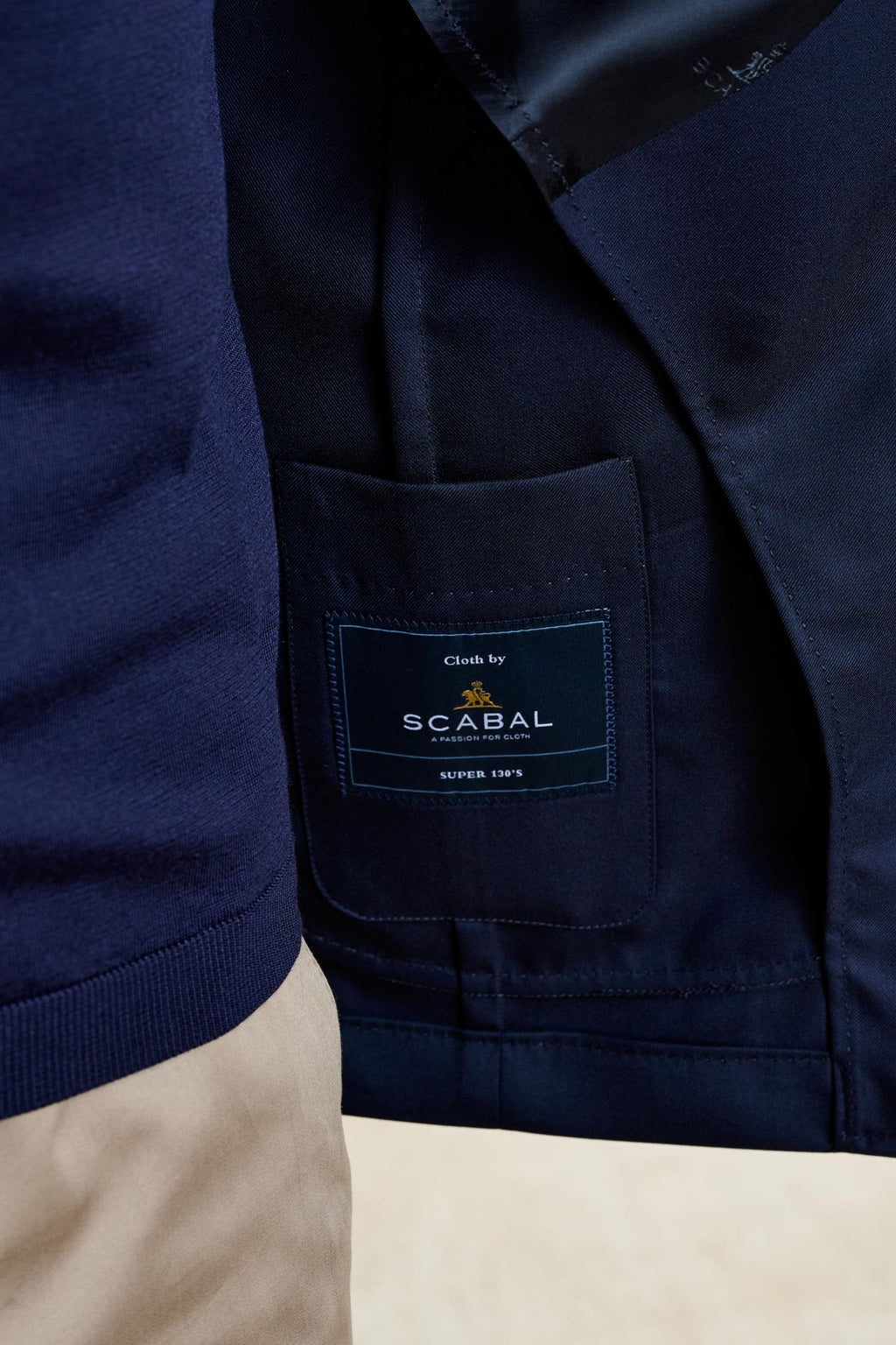 Navy Chelsea Eton Shirt Jacket — detail 2