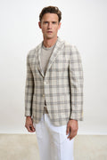 Light Beige Check Kenton Jacket Taormina