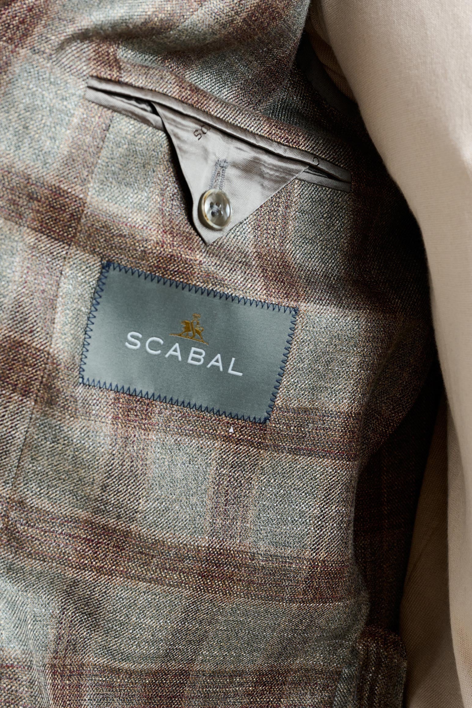 Base Grey & Brown Check Kenton Jacket Taormina — detail 2