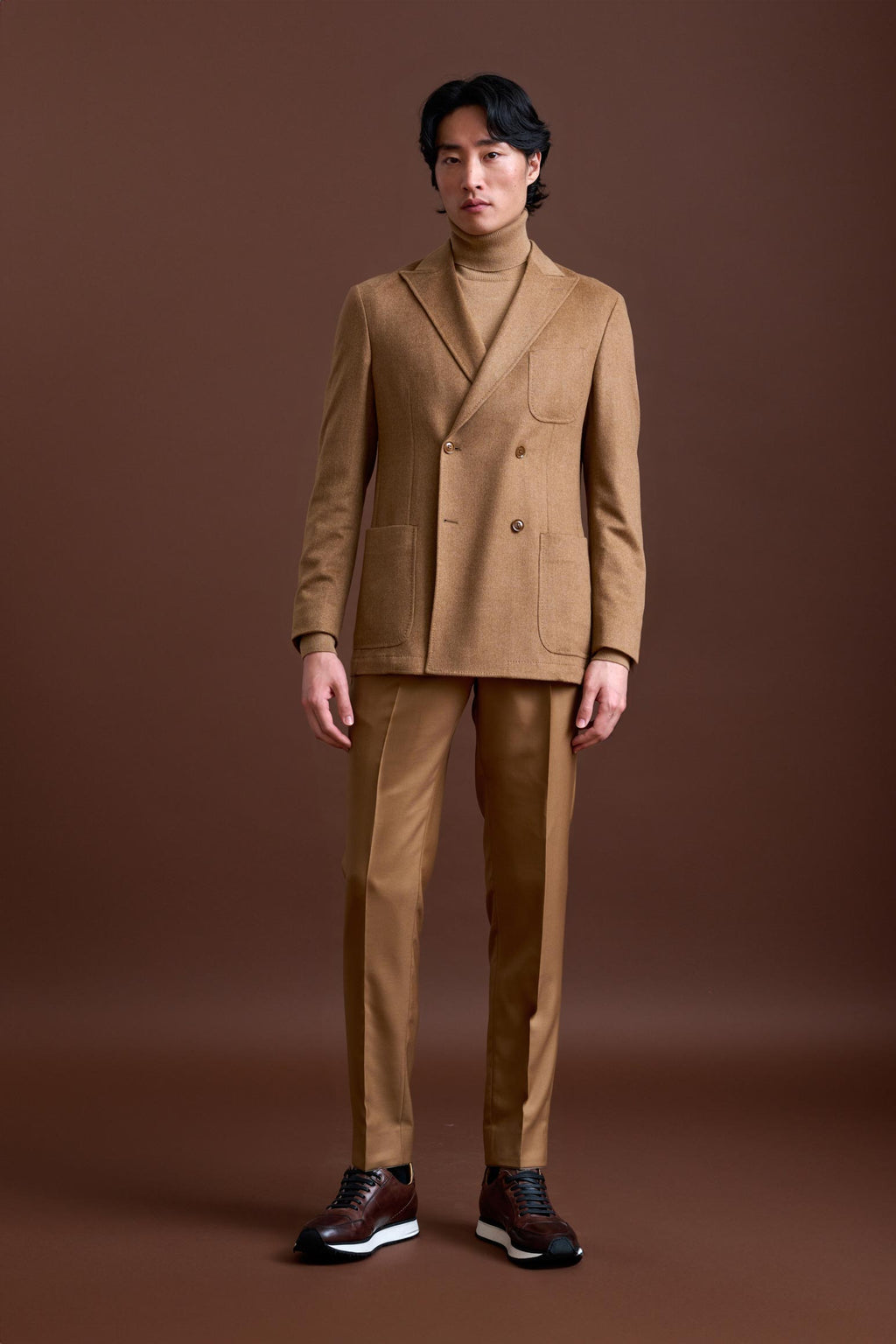 Brown 100% Cashmere Kenton Jacket St Moritz — detail 4