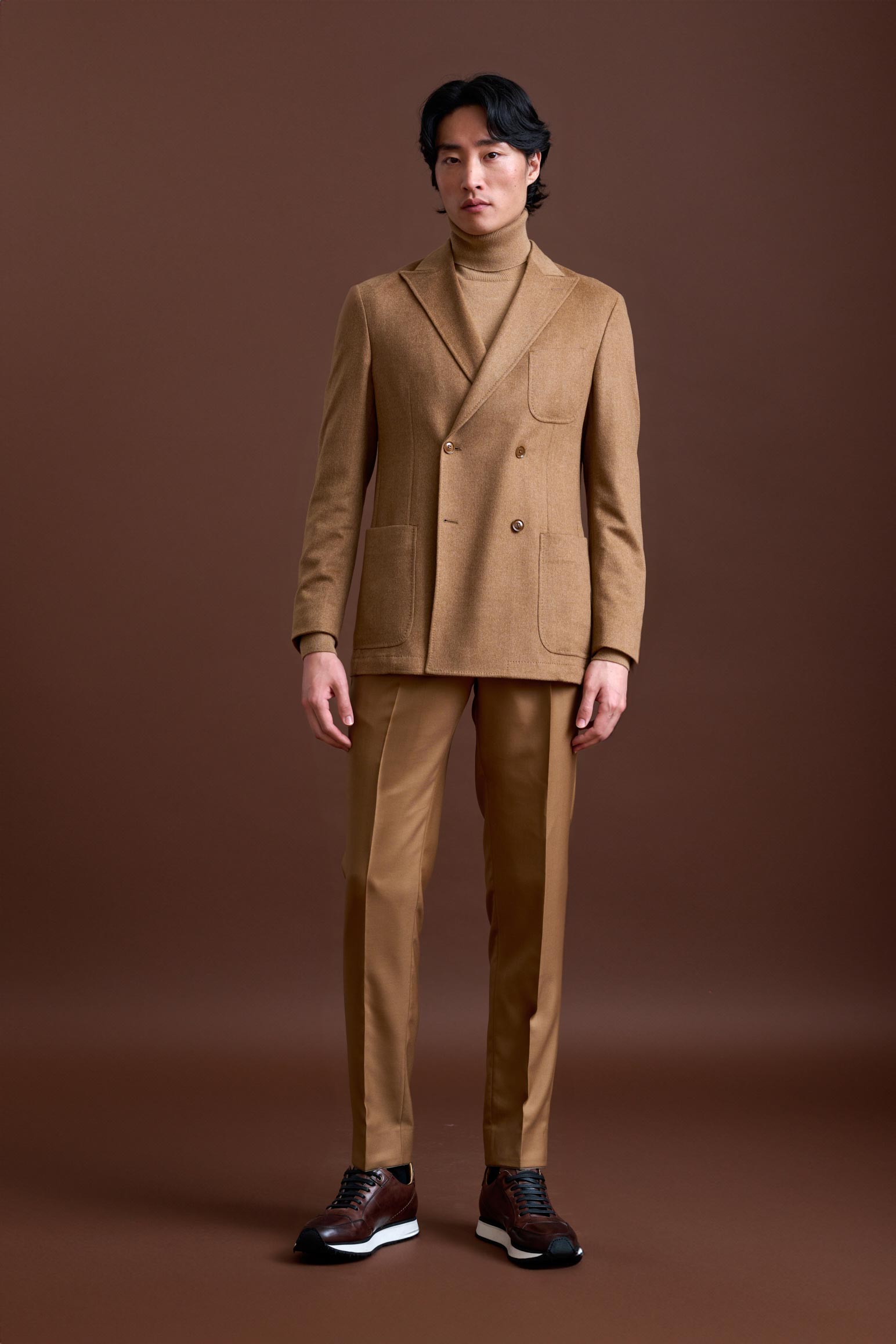 Brown 100% Cashmere Kenton Jacket St Moritz — detail 4