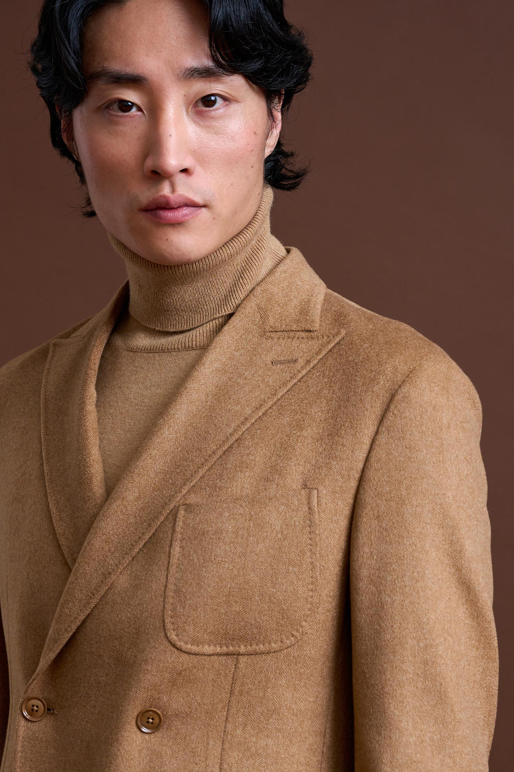 Brown 100% Cashmere Kenton Jacket St Moritz — detail 5