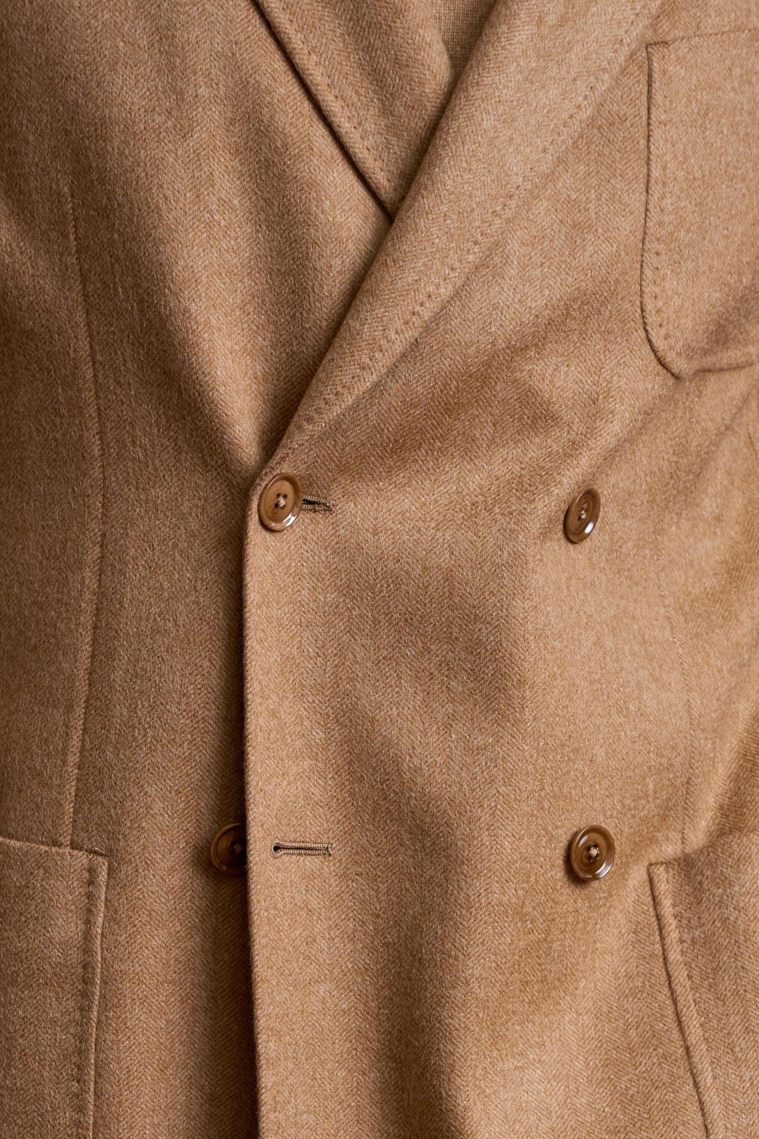 Brown 100% Cashmere Kenton Jacket St Moritz — detail 2