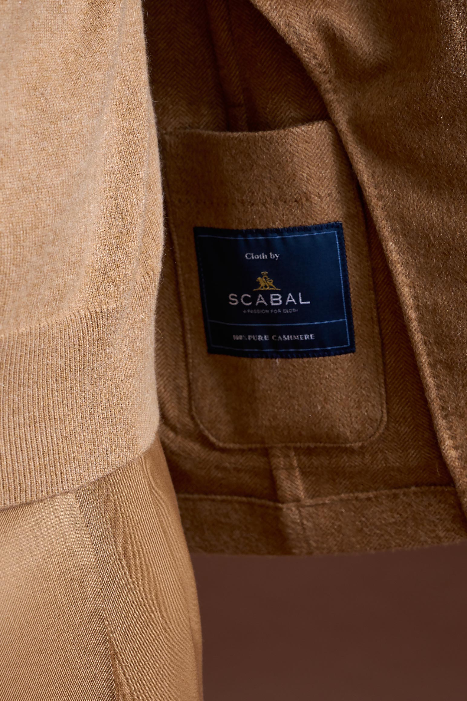 Brown 100% Cashmere Kenton Jacket St Moritz — detail 3