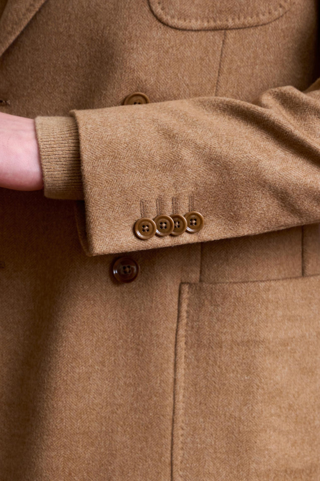 Brown 100% Cashmere Kenton Jacket St Moritz — detail 1