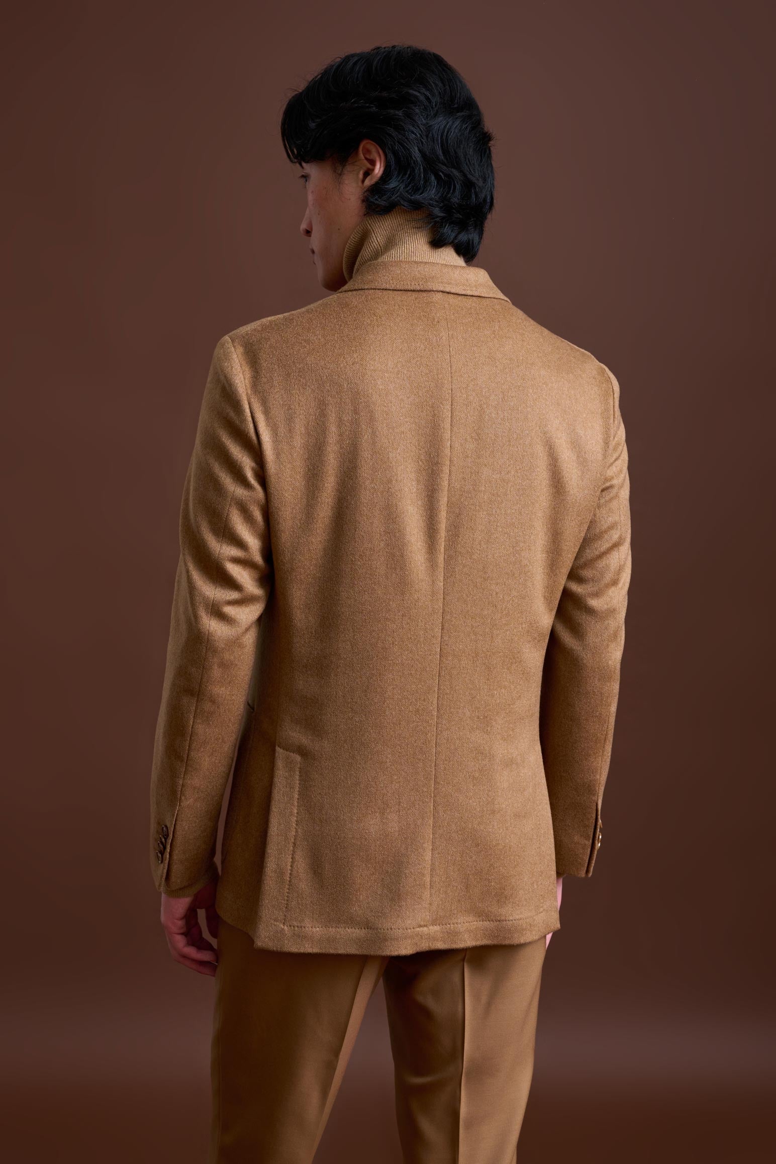Brown 100% Cashmere Kenton Jacket St Moritz — detail 6