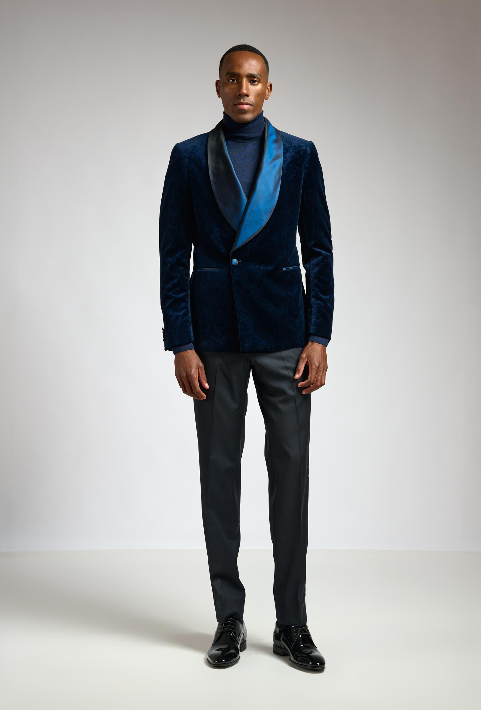 Navy Velvet Tuxedo Festival — detail 1