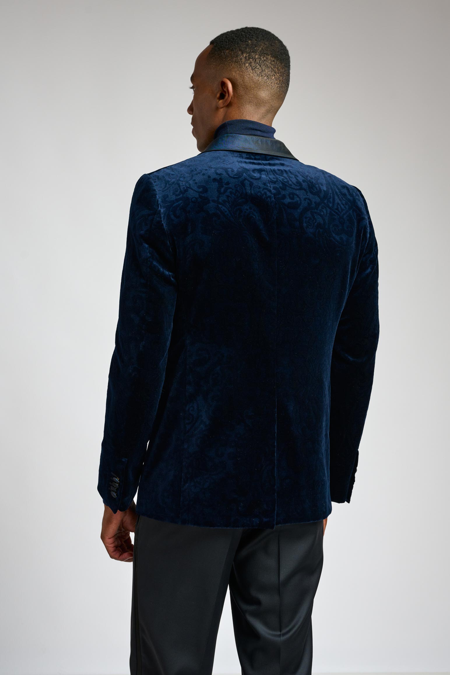 Navy Velvet Tuxedo Festival — detail 2