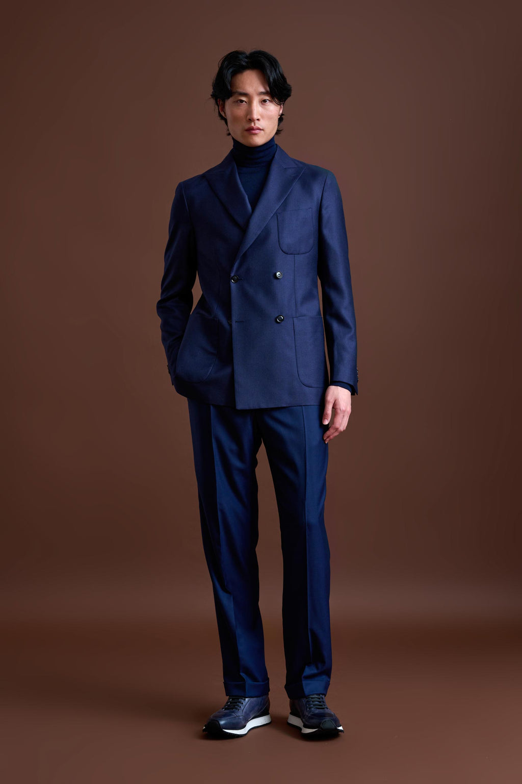 Blue 100% Cashmere Kenton Jacket St Moritz — detail 4