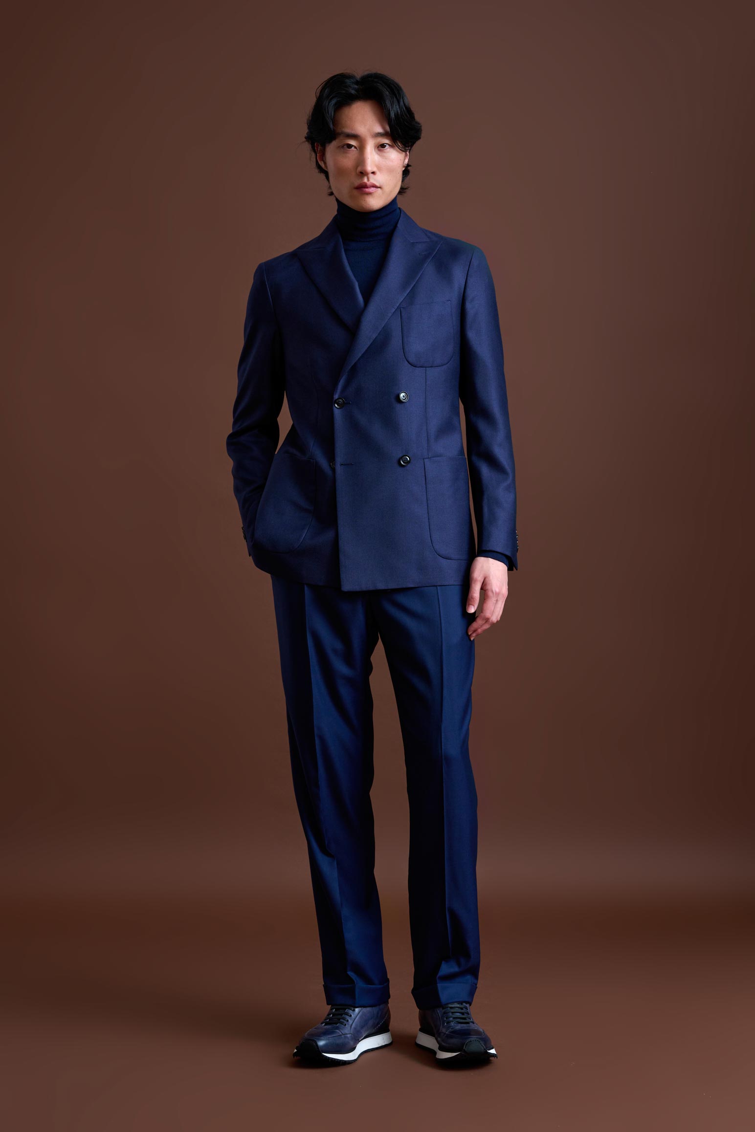 Blue 100% Cashmere Kenton Jacket St Moritz — detail 4