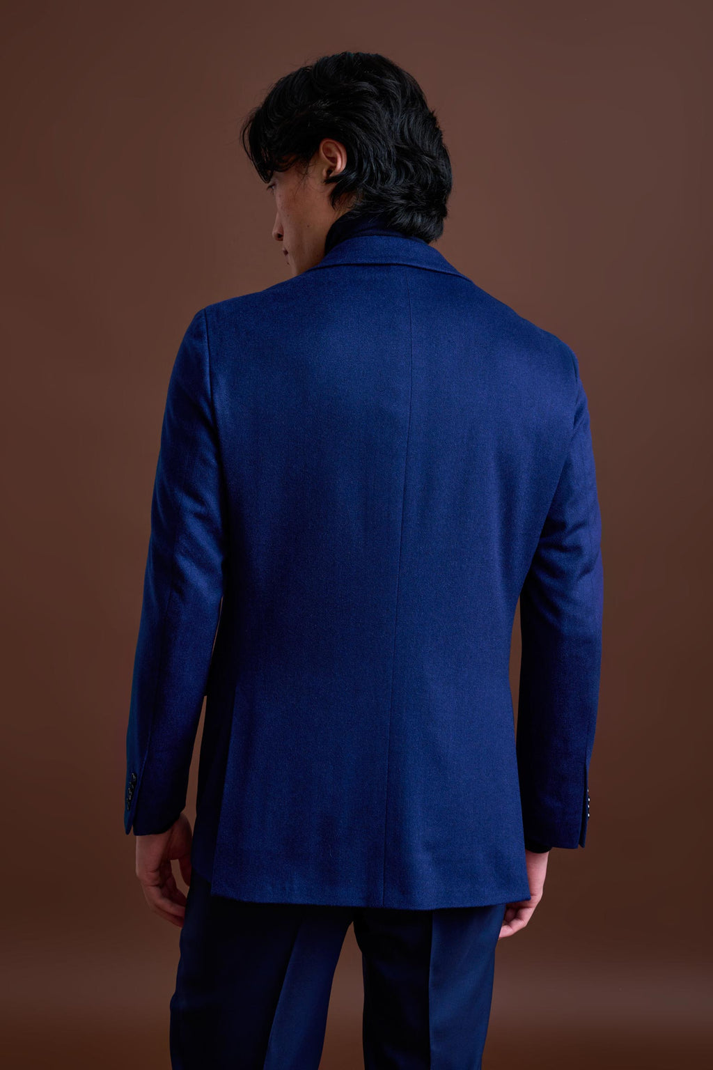 Navy Cashmere & Silk Kenton Jacket Beverly Hills — detail 6