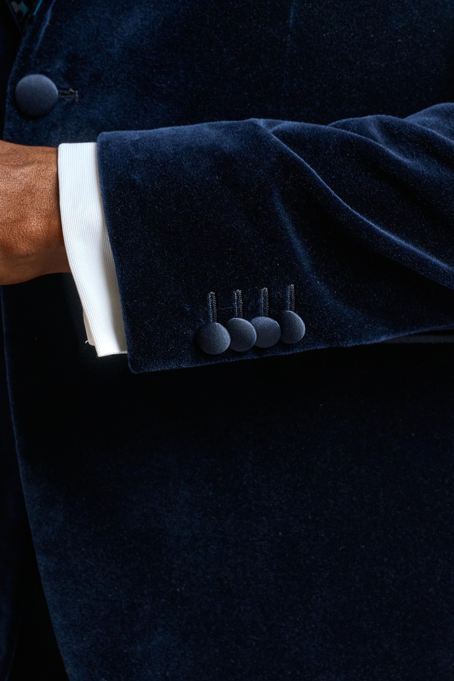 Black Velvet Kenton Tuxedo — detail 4