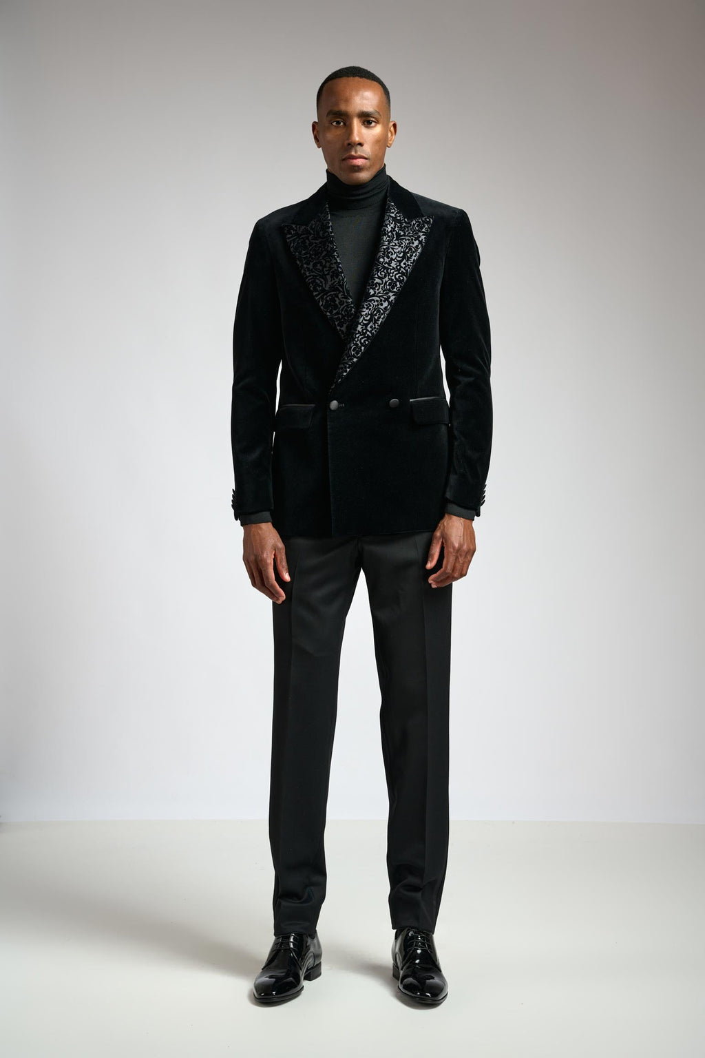 Velvet Plain Black Soho Tuxedo Festival — detail 5