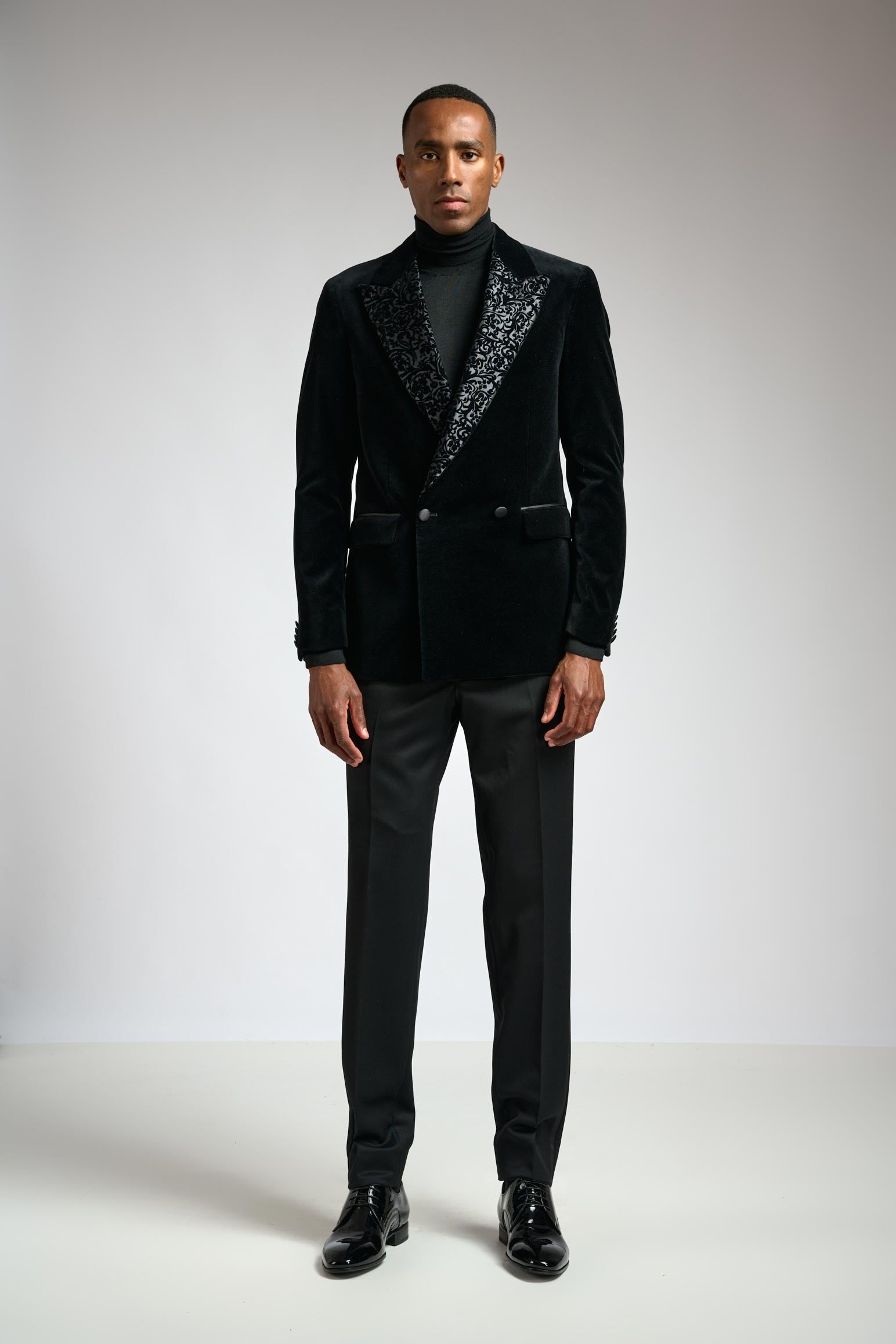 Velvet Plain Black Soho Tuxedo Festival — detail 5