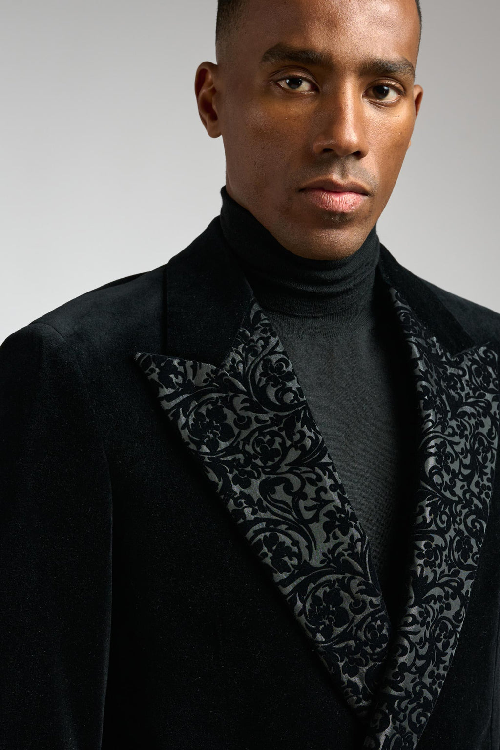 Velvet Plain Black Soho Tuxedo Festival — detail 7