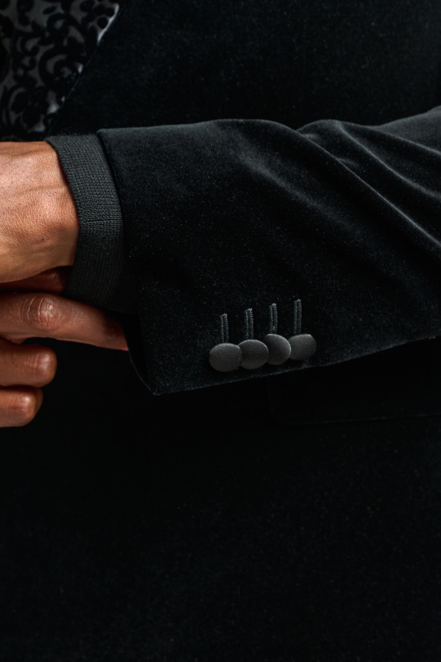 Velvet Plain Black Soho Tuxedo Festival — detail 1