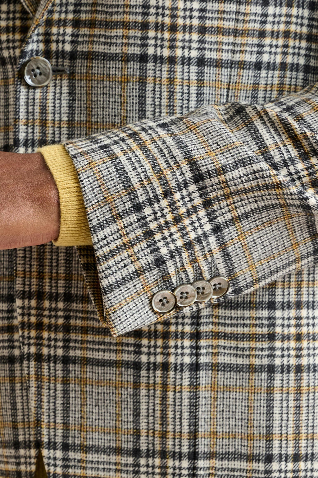 Mid-Grey Wool Kenton Jacket Escape — detail 1