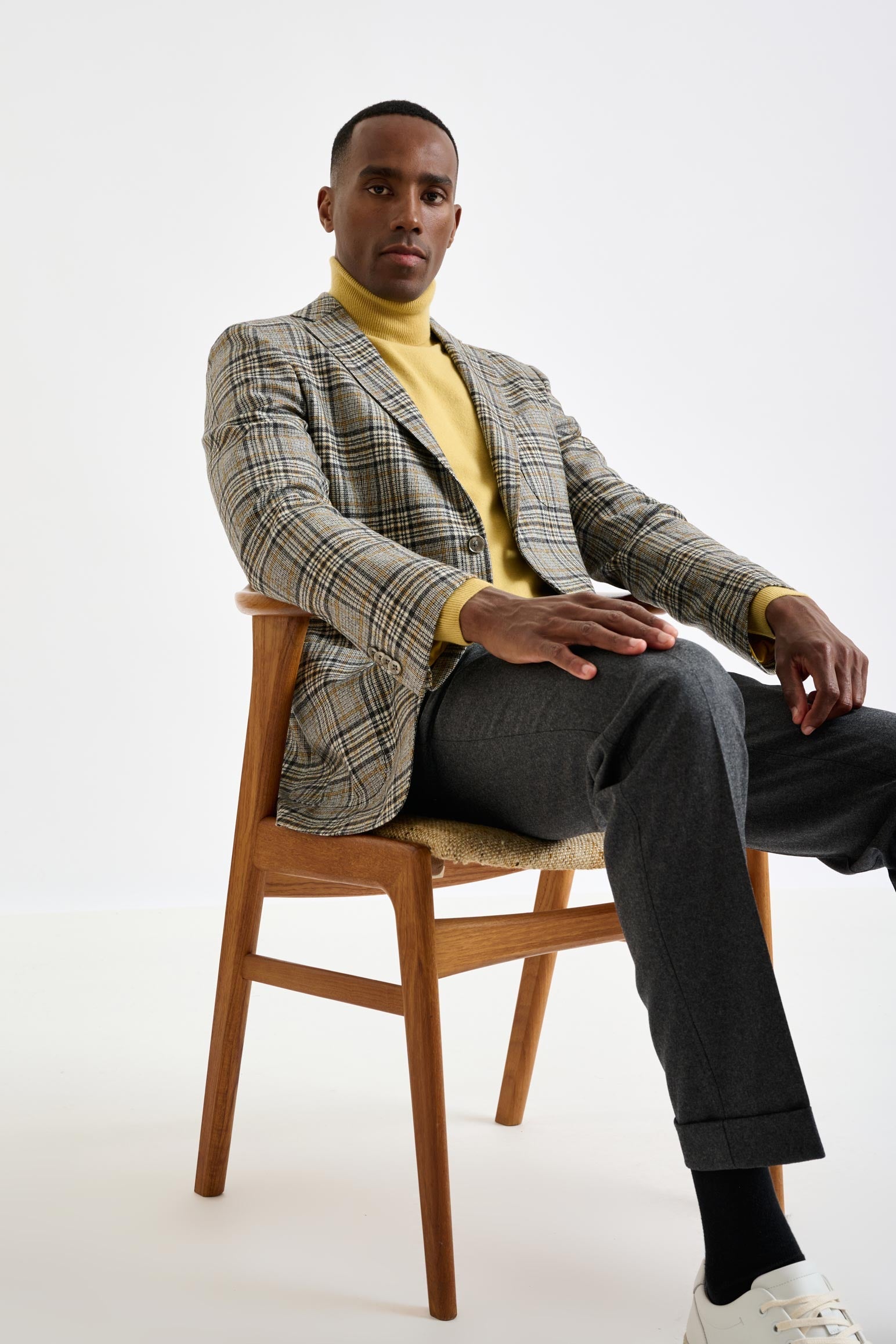 Mid-Grey Wool Kenton Jacket Escape — detail 7