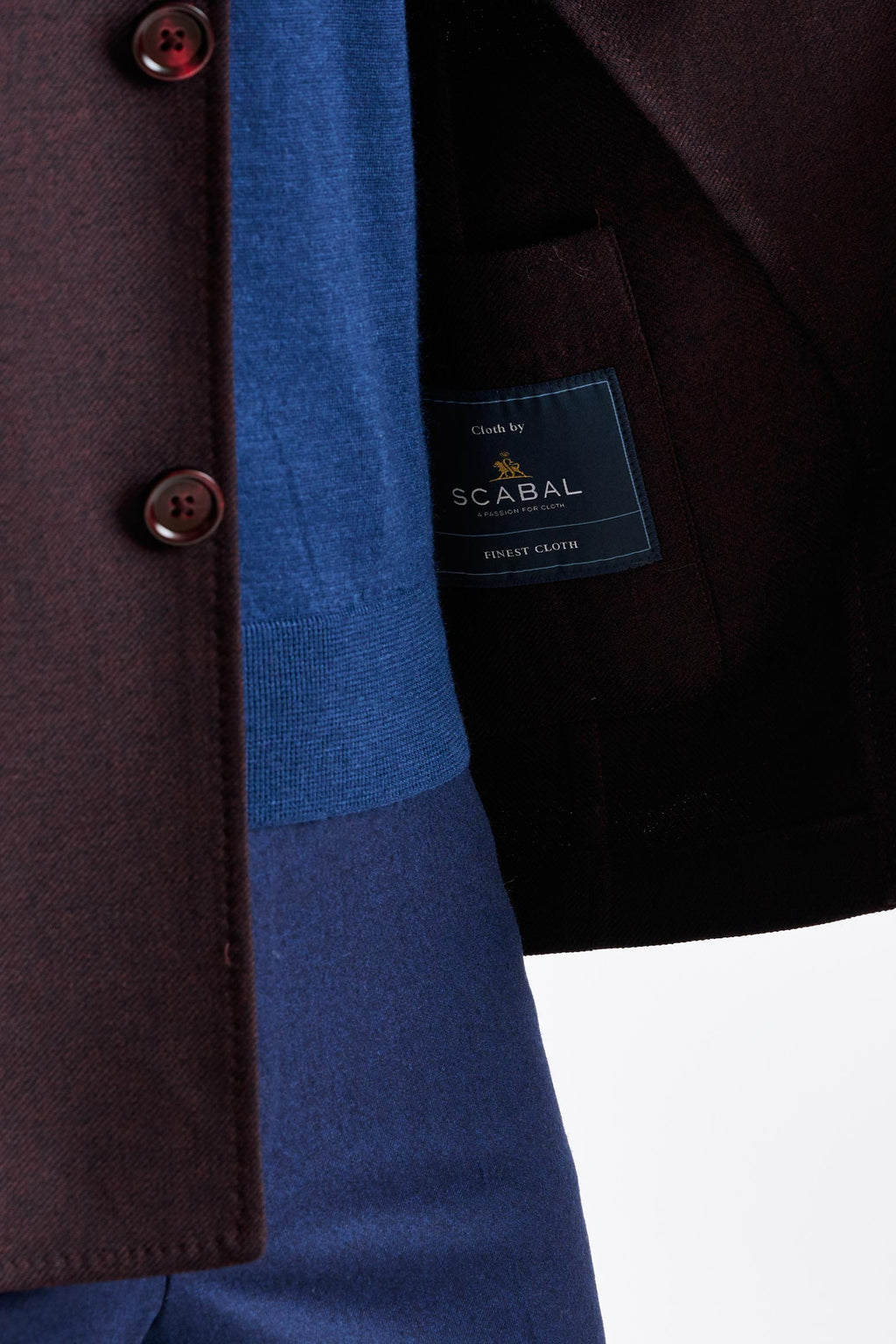 Dark Brown Wool Chelsea Shirt Jacket Harmony — detail 2