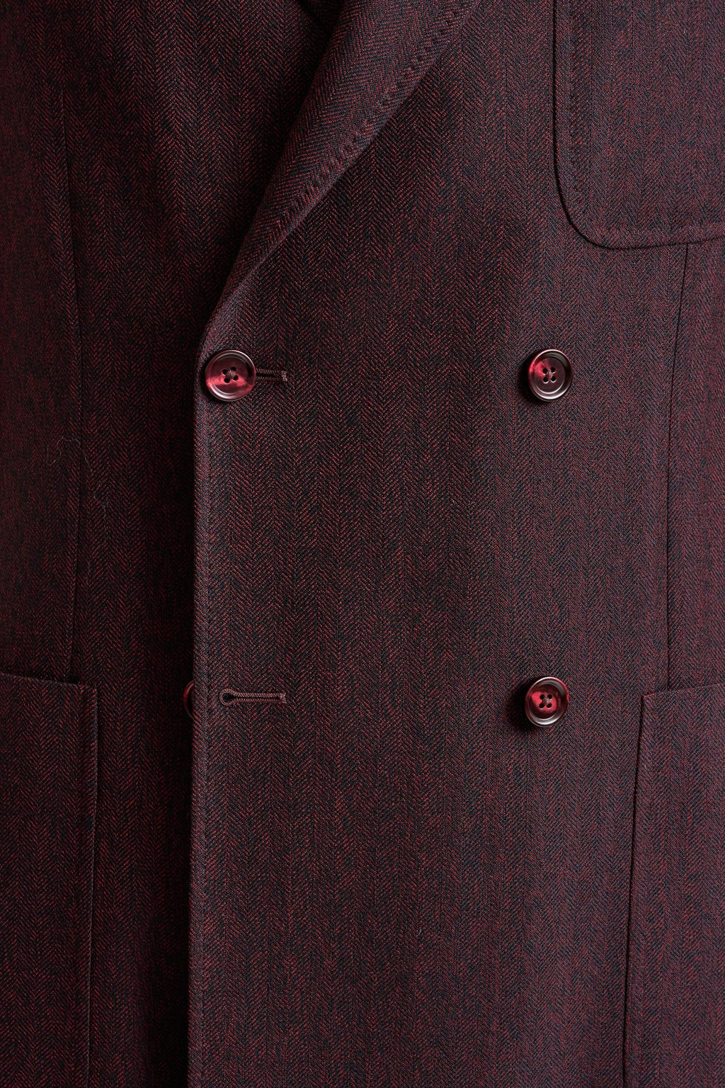 Red Super 100's Wool Kenton Jacket Sonata — detail 2