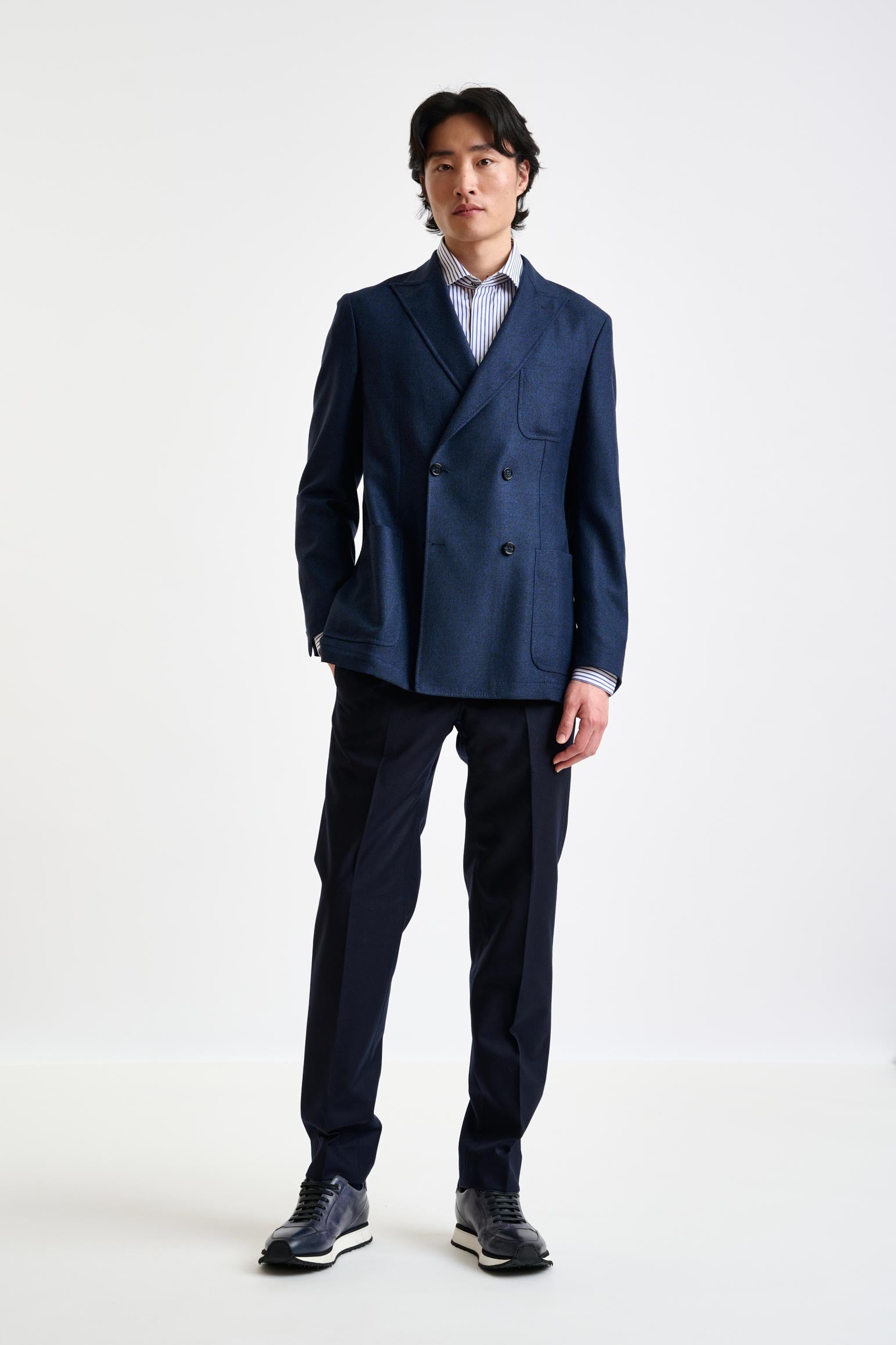 Blue Wool Kenton Jacket Autumn Leaves — detail 4