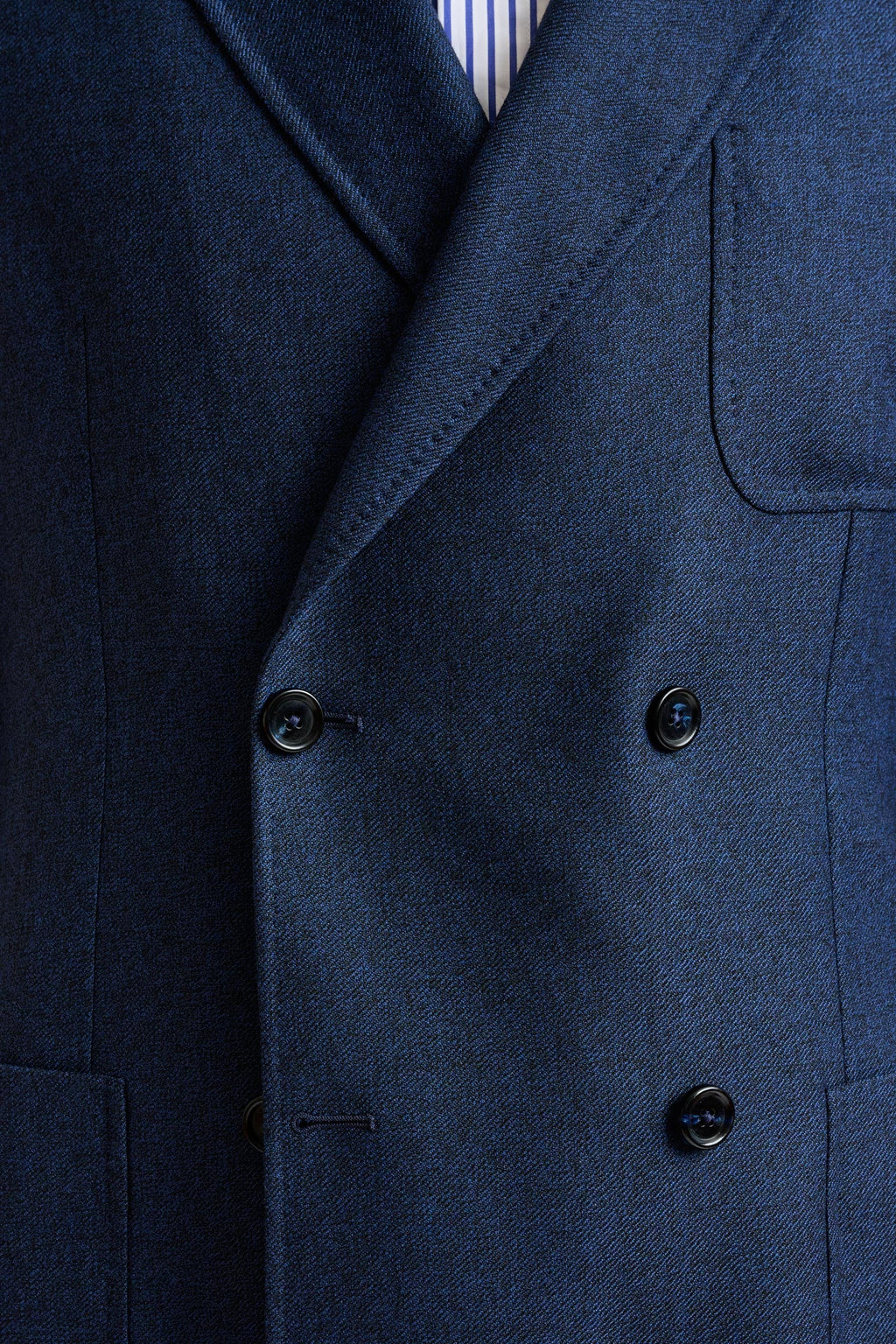 Blue Wool Kenton Jacket Autumn Leaves — detail 2