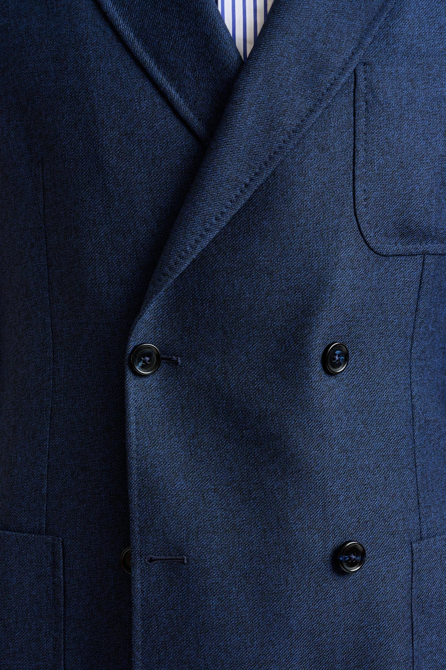 Blue Wool Kenton Jacket Autumn Leaves — detail 2