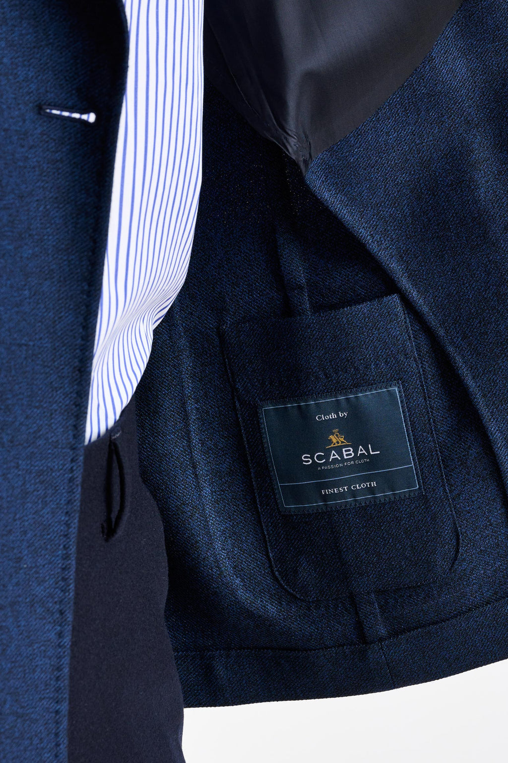 Blue Wool Kenton Jacket Autumn Leaves — detail 3