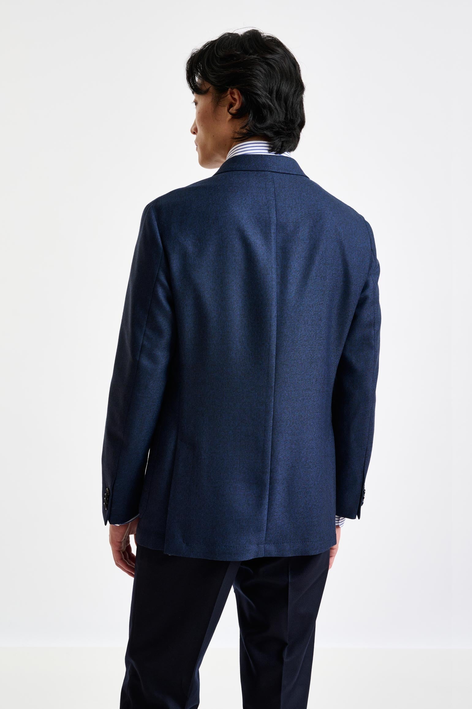 Blue Wool Kenton Jacket Autumn Leaves — detail 6