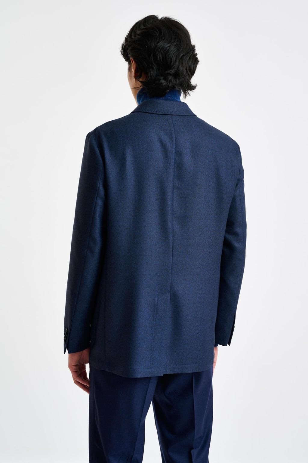 Blue Wool Chelsea Shirt Jacket Harmony — detail 5