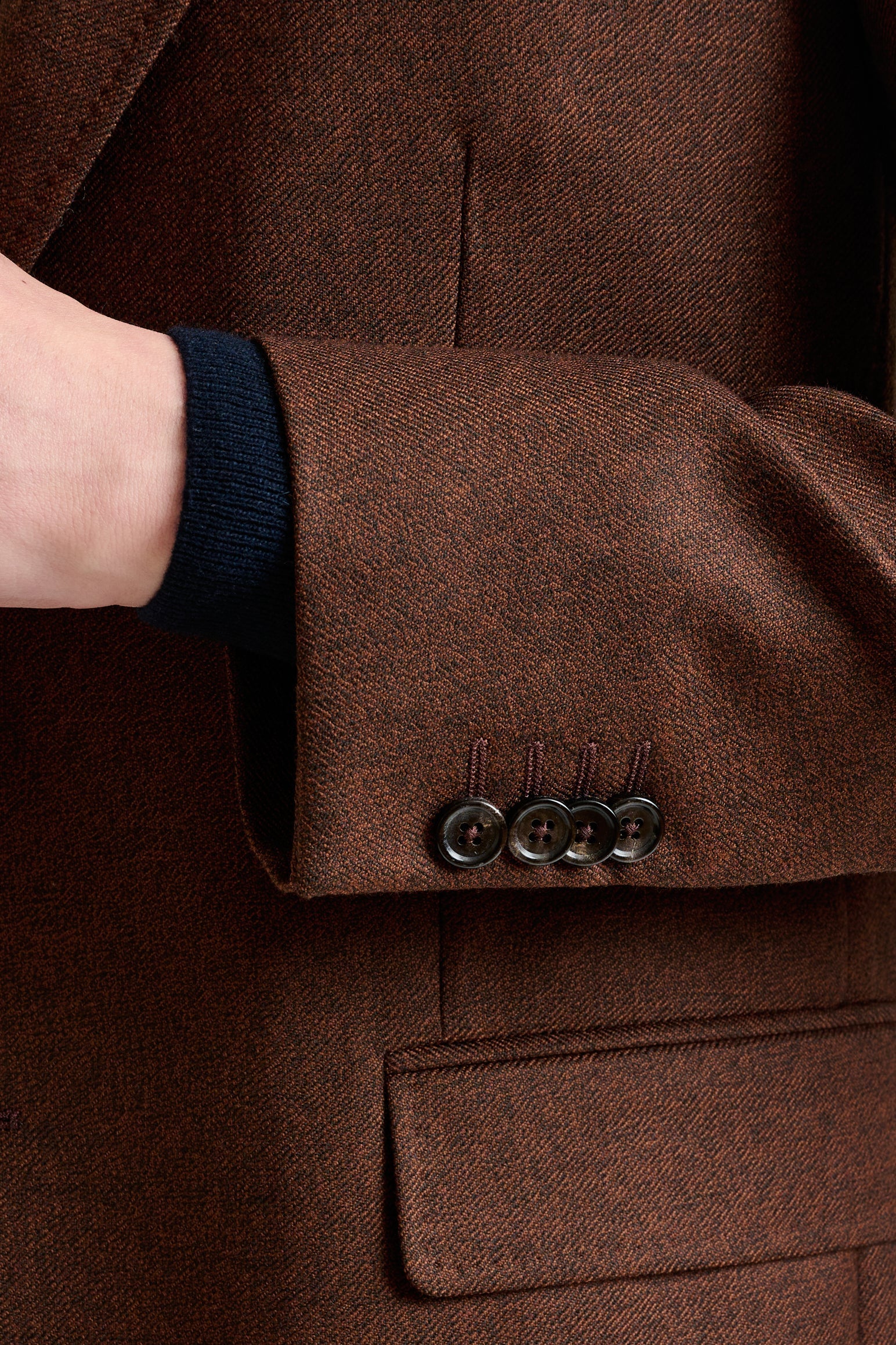 Brown Wool Soho Jacket Harmony — detail 1