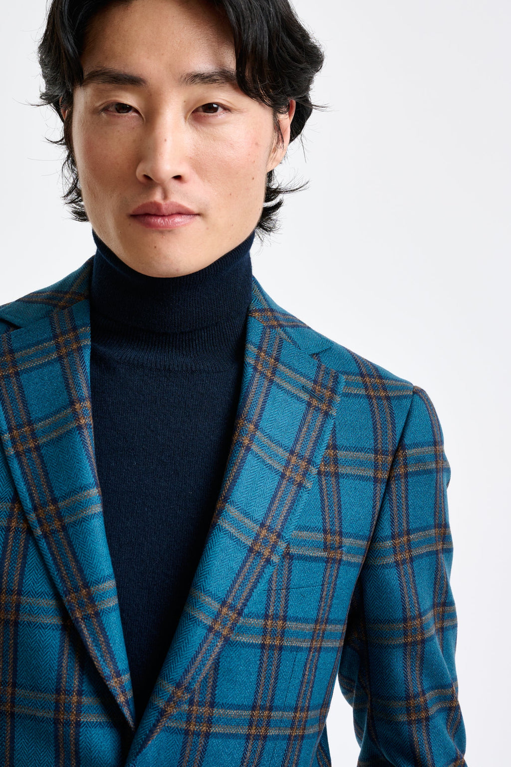 Blue Wool & Cashmere Soho Jacket Escape — detail 7