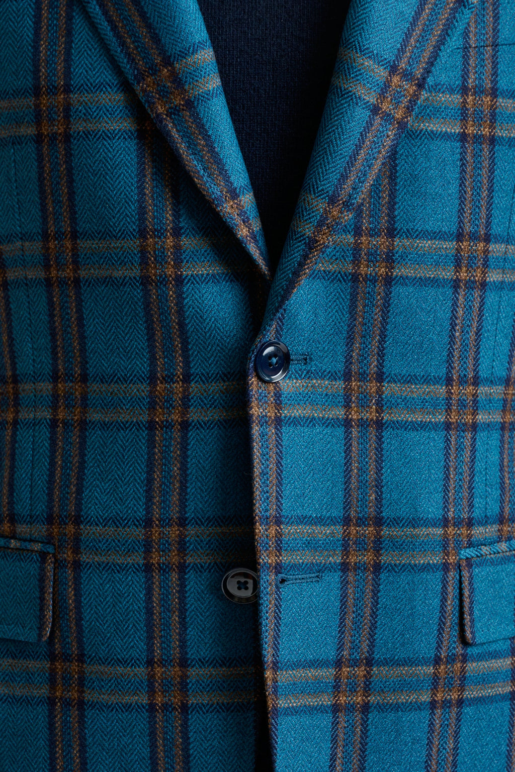 Blue Wool & Cashmere Soho Jacket Escape — detail 2
