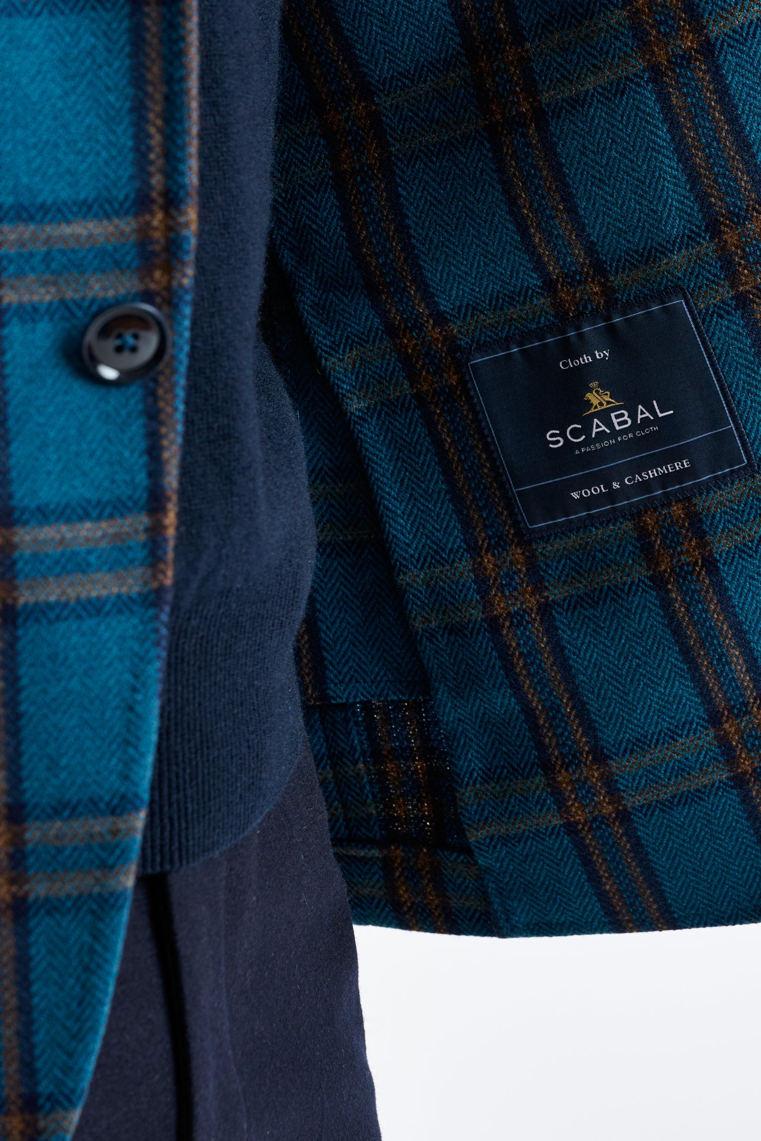 Blue Wool & Cashmere Soho Jacket Escape — detail 3