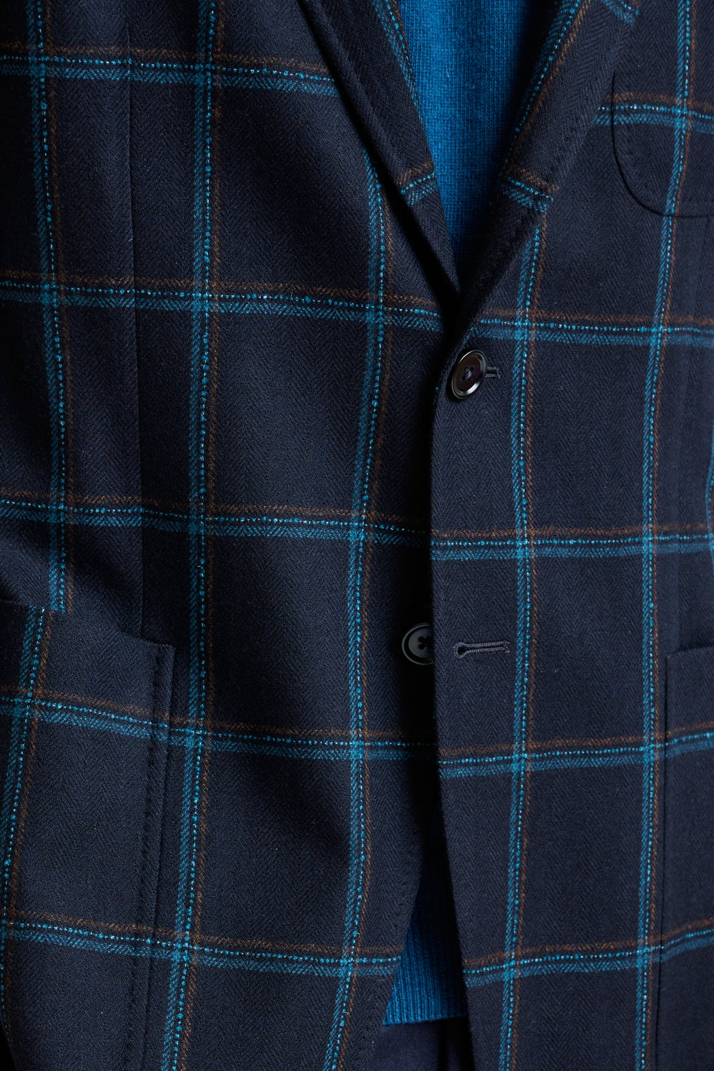 Blue Wool & Cashmere Kenton Jacket Escape — detail 2