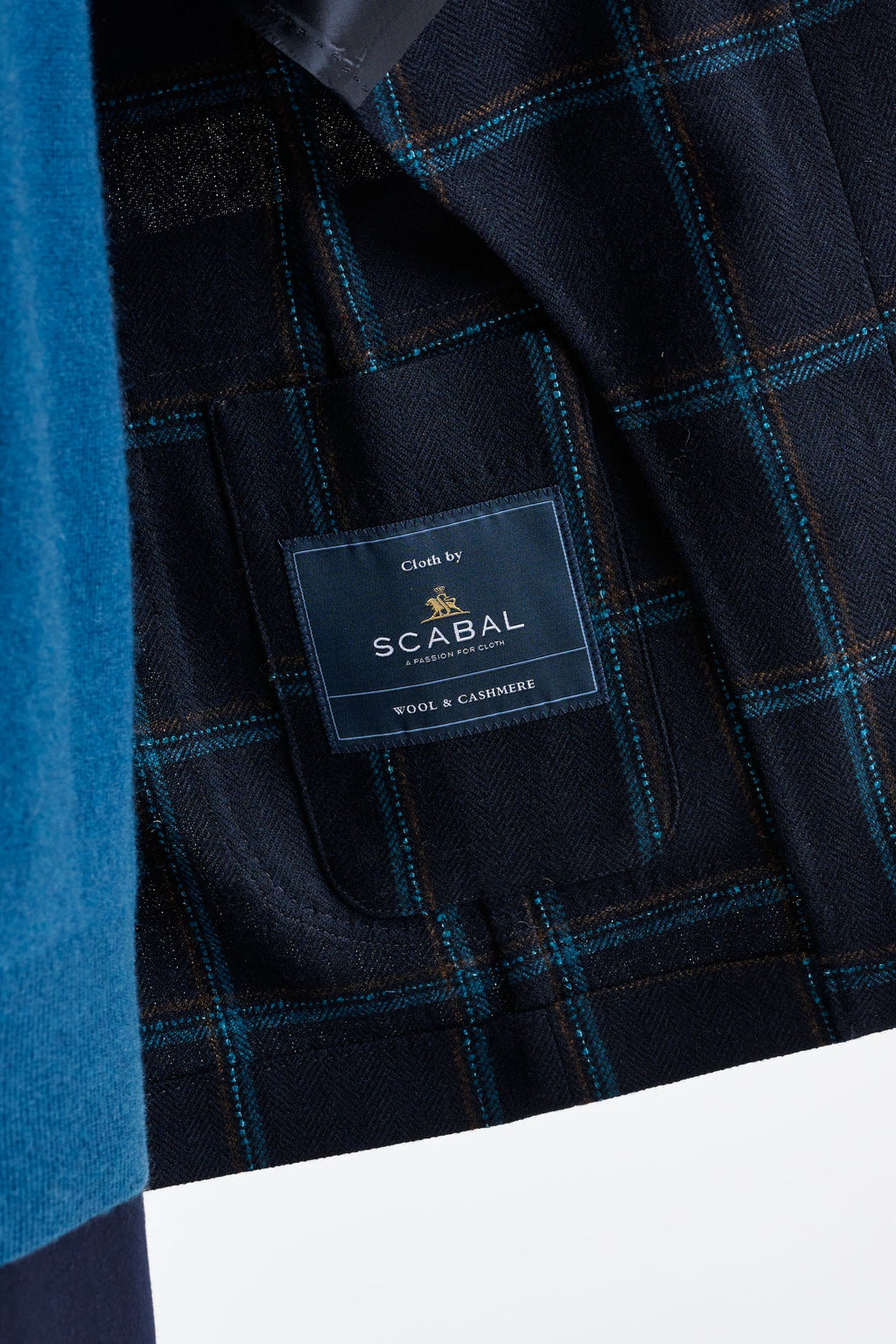 Blue Wool & Cashmere Kenton Jacket Escape — detail 3