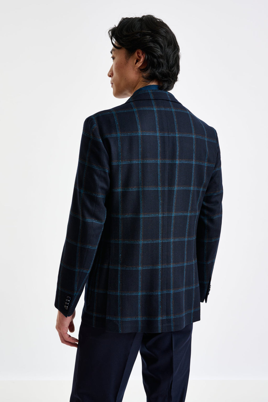 Blue Wool & Cashmere Kenton Jacket Escape — detail 6