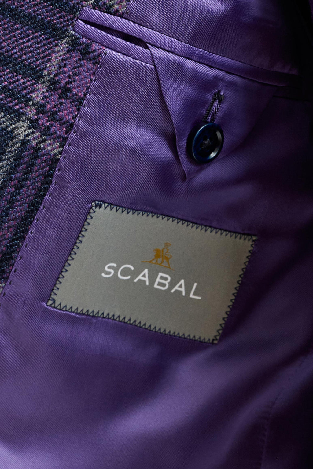 Purple Wool & Cashmere Kenton Jacket Escape — detail 4