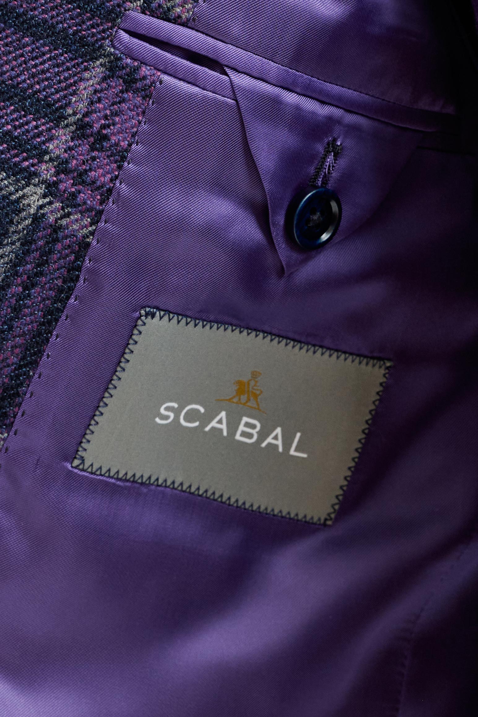 Purple Wool & Cashmere Kenton Jacket Escape — detail 4