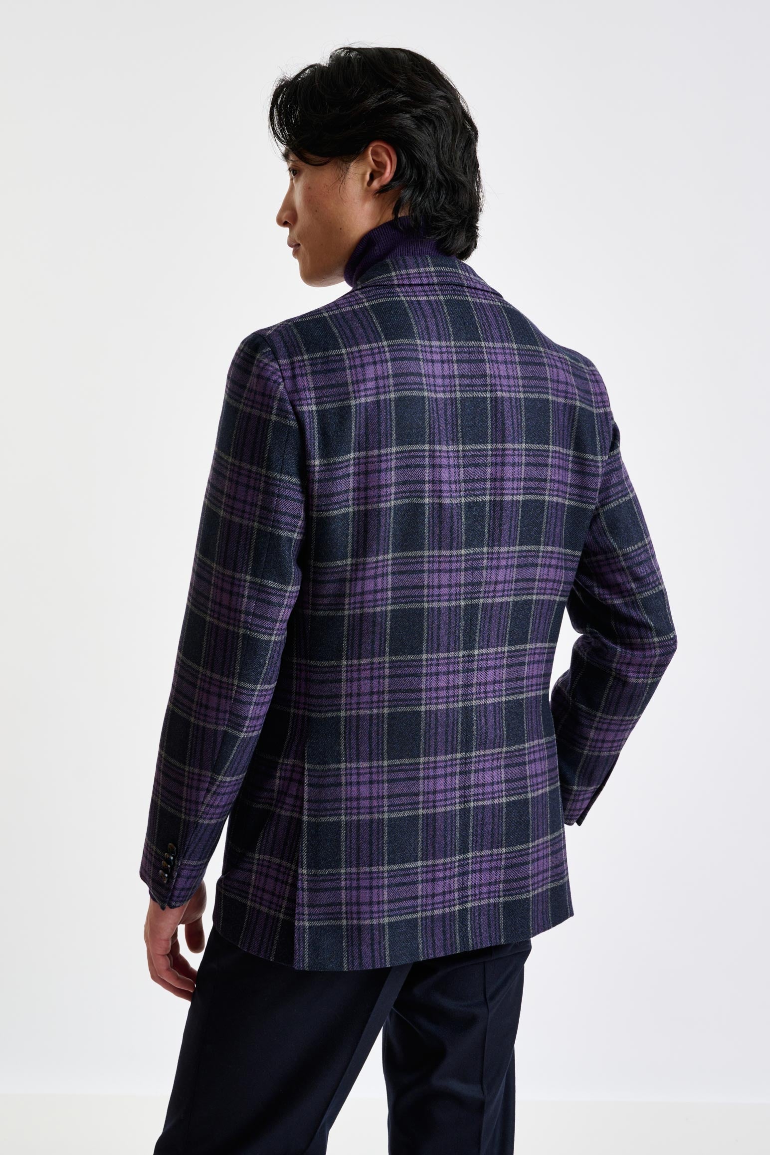 Purple Wool & Cashmere Kenton Jacket Escape — detail 6