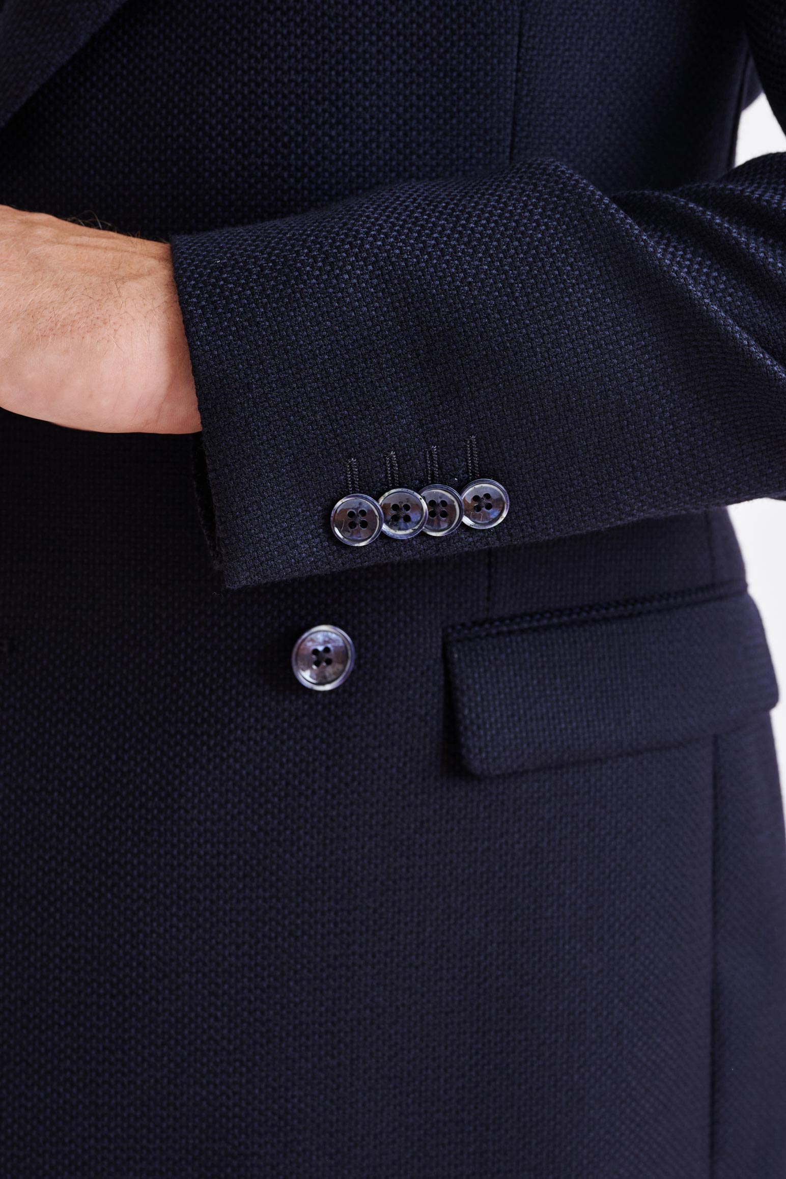 Blue Super 100's Wool Soho Jacket Sonata — detail 1