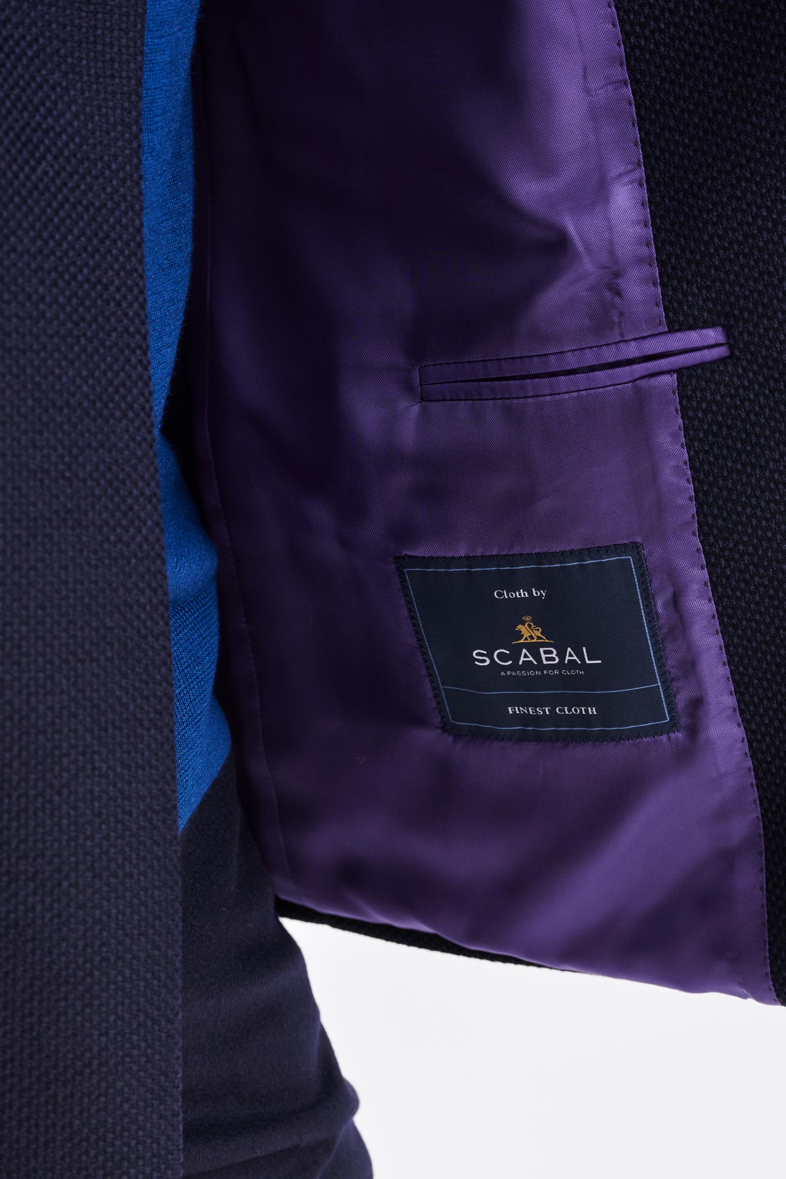 Blue Super 100's Wool Soho Jacket Sonata — detail 3