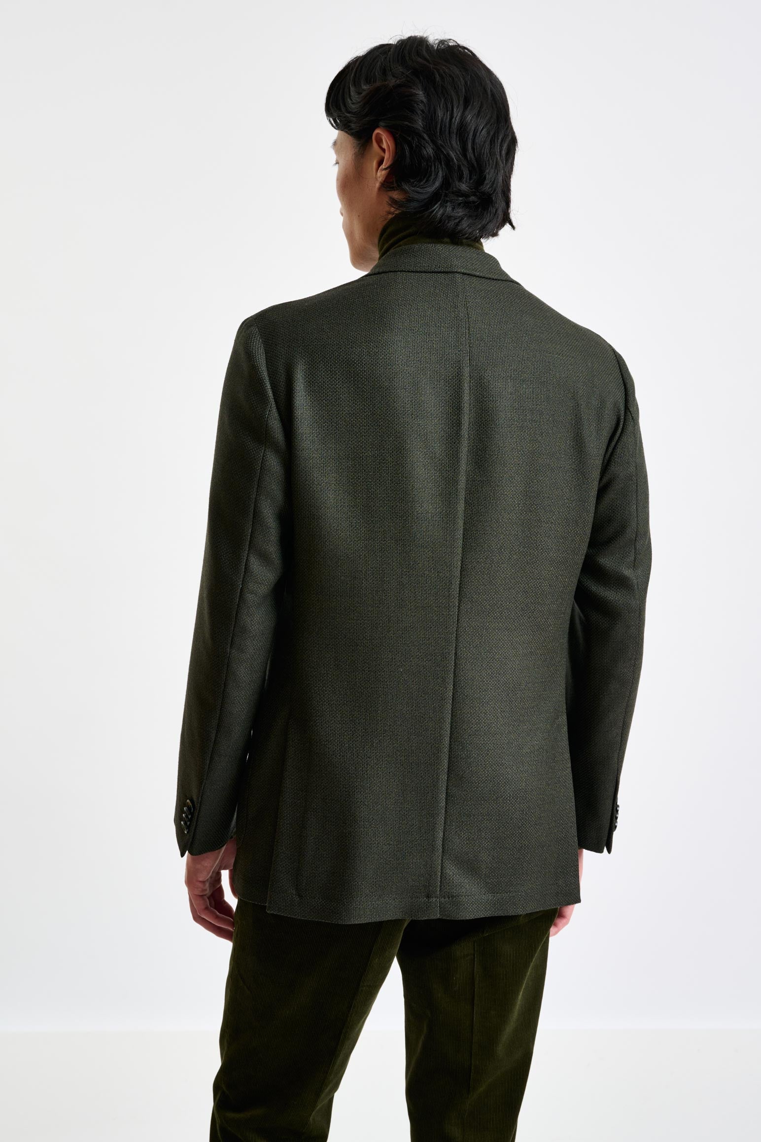 Green Super 100's Wool Kenton Jacket Sonata — detail 5