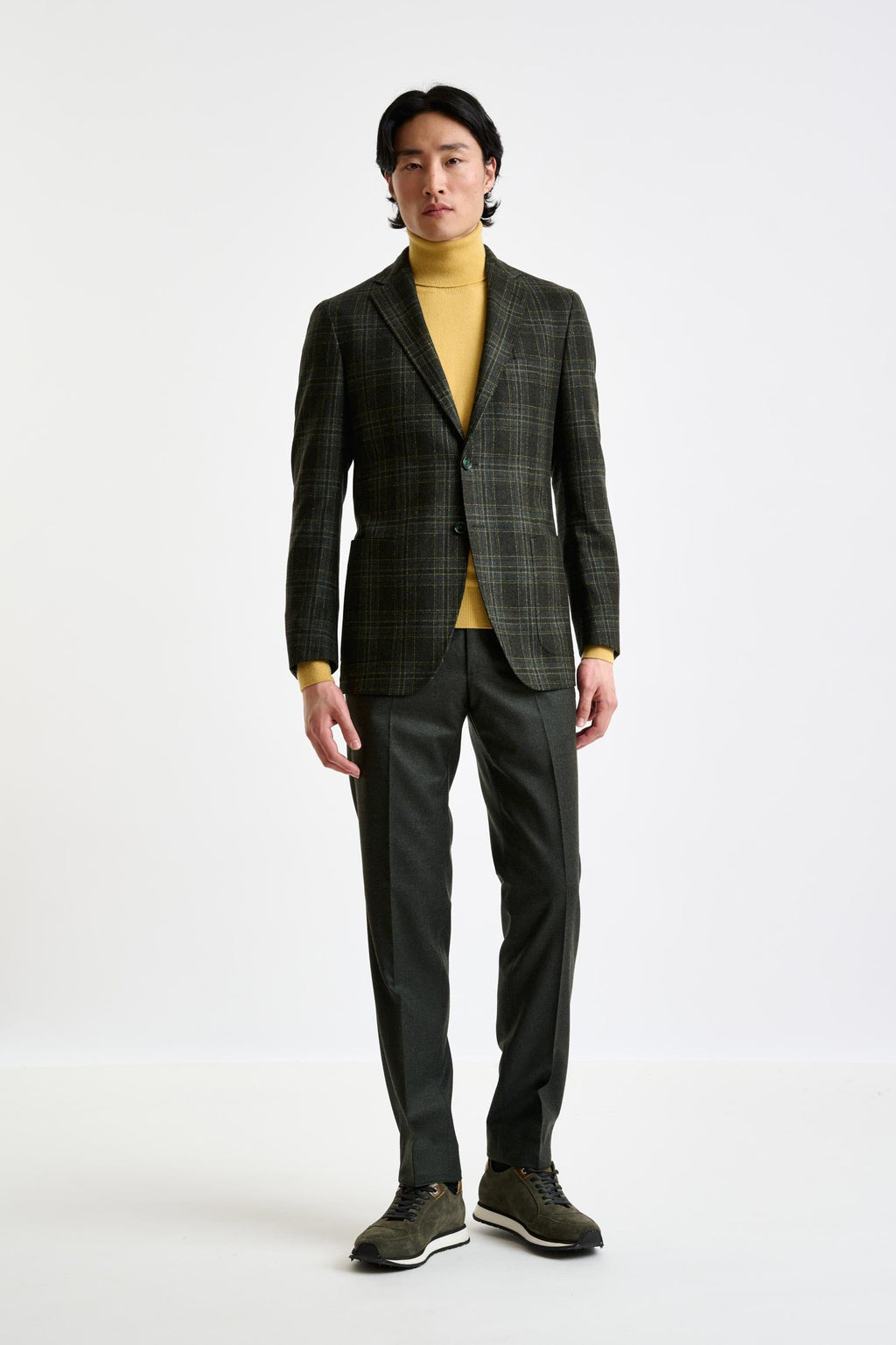 Check Wool & Cashmere Kenton Jacket Escape — detail 5