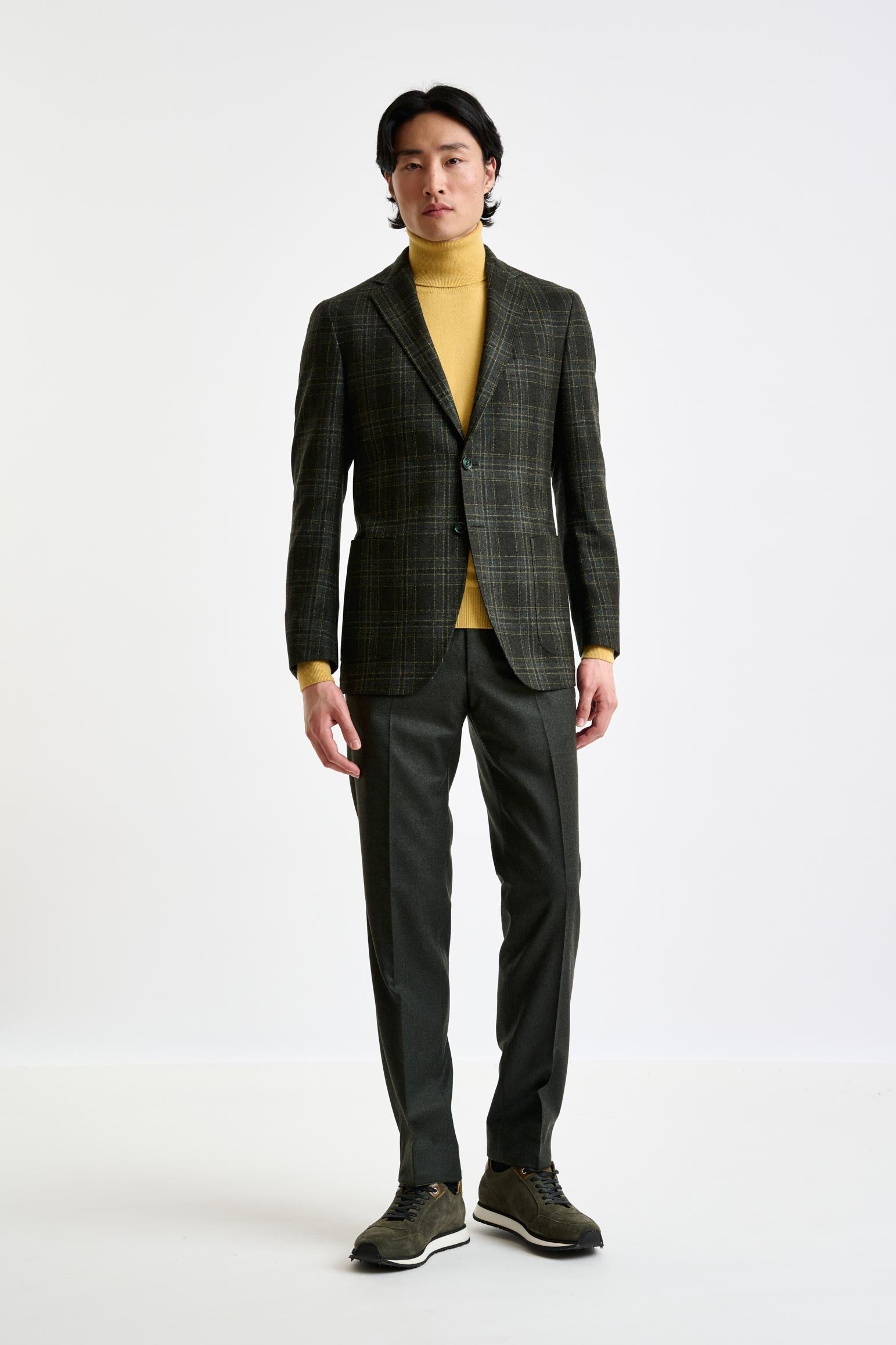 Check Wool & Cashmere Kenton Jacket Escape — detail 5